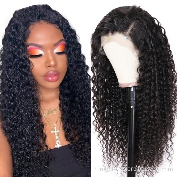Short Afro kinky curly brazilian full lace human hair wig for black women,cheap brazilian silk base full lace wig with baby hair